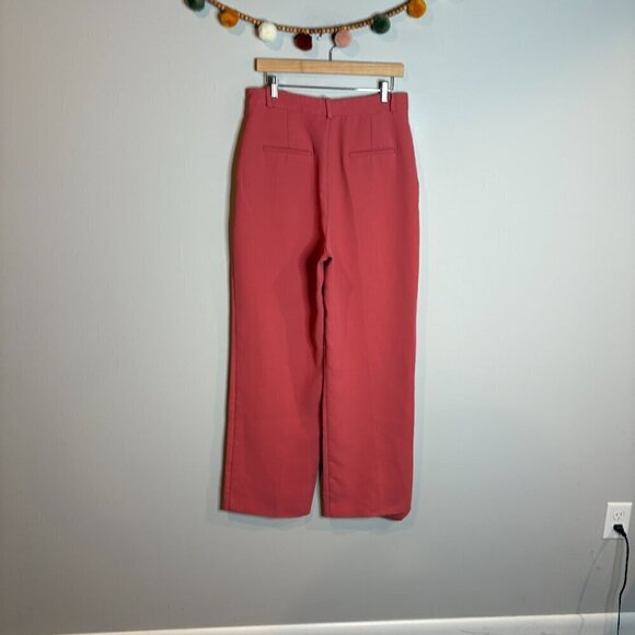 Zara coral salmon trouser dress pants - Picture 4 of 5